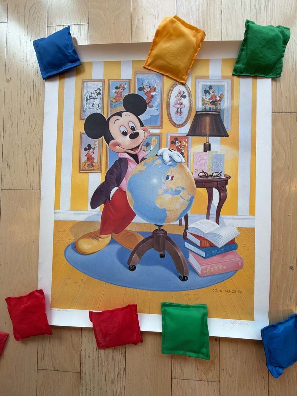Mickey Mouse 60th Anniversary Limited Lithograph by John Hench COA